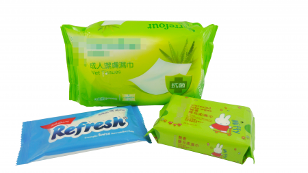 多片溼紙巾包裝線 - wet wipes packaging machine line